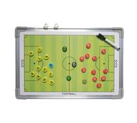 Soccer Clipboard, Coaching Board, Strategy Planner, Magnetic Dry Erase Outer, 2 Marker Pens with Chess Pieces, Ideal for Game Planning Use, 17.72x11.81 Inches, Multicolor, 1 Set