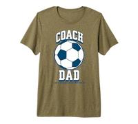 Soccer Coach Dad Like a Regular Dad but Way Cooler Soccer Camiseta Premium