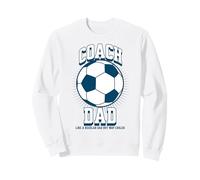 Soccer Coach Dad Like a Regular Dad but Way Cooler Soccer Sudadera