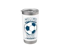 Soccer Coach Dad Like a Regular Dad but Way Cooler Soccer Vaso térmico de acero inoxidable de doble pared