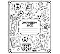 Soccer Composition Notebook for Girls & Boys | Color Your Own Cover | Soccer Journal | Wide Ruled Notebook