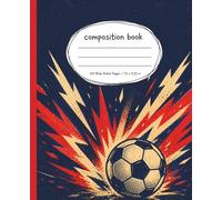 Soccer Composition Notebook Wide Ruled: Vintage Athletic Design for School, Practice, Notes & Everyday Writing: Retro Sports Theme for Students, Teens & Fans