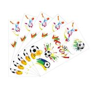 Soccer Face Stickers, Football Body Set, Game Day Cheek Paint, Sport Fan Accessories, Kids Teens Adults Party Supplies Carnival Event Costume, Concert Club Night Decoration Use