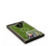 Soccer Field Beer Bottle Opener Wall Decor with Goal Net Cap Catcher, Wooden Wall Mounted Bottle Opener for Home Bar Patio Garage, Unique Soccer Fan Gift for Men and Sports Lovers