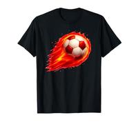Soccer Fun Colorful Effect Tie Dye Negro Amarillo Balón de fútbol Camiseta