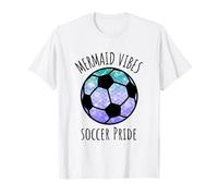 Soccer Girl Mermaid Vibes Matching Team Camiseta