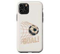 Soccer Goal Celebration Vintage Soccer Ball in Net Carcasa para iPhone 11 Pro