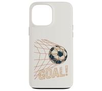 Soccer Goal Celebration Vintage Soccer Ball in Net Carcasa para iPhone 13 Pro Max