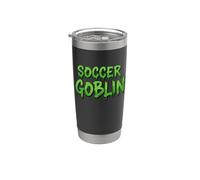 SOCCER GOBLIN - Divertido equipo de juego de jugador de fútbol de regreso a la escuela Vaso térmico de acero inoxidable de doble pared