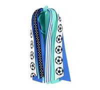 Soccer Hair Ties - Cheerleader Barrette | Polyester Hair Ribbons with Ponytail Holder, Sports Accessory with Decorative Function for Women Teen Fans Mom Player Birthday Party