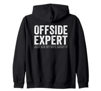 Soccer Joke Offside Expert Just Ask My Wife Funny Husband Sudadera con Capucha