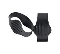 Soccer Lace Bands, Sports Shoe Elastic Bands, High Grip Silicone, Secure Fit Protector, Keeps Laces Tied Youth Adult for Football Training, Games, 5.12 x 2.75in White Black