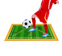 Soccer Mat - Esterilla de entrenamiento de fútbol | Alfombrilla de fútbol portátil sin deslizar Silent Soccer Mat for Home Gym, Footstep Training Football Mat, Silent Portable Non-slip Soccer Skills