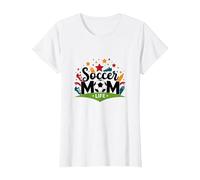 Soccer Mom Life: Regalo de Orgullo para Padres Deportivos para Mujeres Camiseta, Mujer, Blanco, M