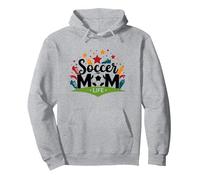 Soccer Mom Life: Regalo de Orgullo para Padres Deportivos para Mujeres Sudadera con Capucha, Unisex para Adultos, Gris Jaspeado, S
