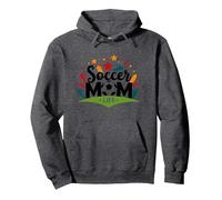 Soccer Mom Life: Regalo de Orgullo para Padres Deportivos para Mujeres Sudadera con Capucha, Unisex para Adultos, Jaspeado Oscuro, M