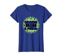 Soccer Mom & Proud: Orgullo de Padres Deportivos, mamá de fútbol Camiseta, Mujer, Azul Real, XS