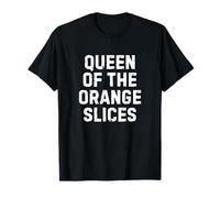 Soccer Mom Queen of The Orange Slices Funny Camiseta