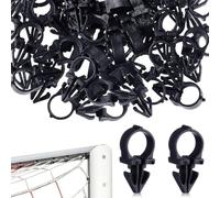 Soccer Net Clips - 2.5x9cm Goal Lock Net Clips | 100PCS Soccer NetClamps - Durable PP Fasteners | Secure Replacement Hooks for Football Goals Training Backyard Practice Equipment