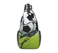 Soccer Network Hombres Sling Backpack, Travel Hiking Day Bag Crossbody Shoulder Bag.