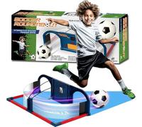 Soccer Roundabout Juego de fútbol Interactivo, Luces LED, puntuación electrónica y Temporizador, 80 x 42 x 23 cm, con Bola de Espuma, para Interior y Exterior, a Partir de 6 años