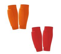 Soccer Shin Guard Pads for Kids, Youth and Adults, Compression Sleeves with Honeycomb Padding, Lightweight Protective Football Gear for Soccer Baseball and Boxing (2 Pairs-J,XL-Under 220 lbs)