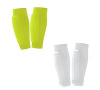 Soccer Shin Guard Pads for Kids, Youth and Adults, Compression Sleeves with Honeycomb Padding, Lightweight Protective Football Gear for Soccer Baseball and Boxing (2 Pairs-I,M-Under 140 lbs)