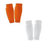 Soccer Shin Guard Pads for Kids, Youth and Adults, Compression Sleeves with Honeycomb Padding, Lightweight Protective Football Gear for Soccer Baseball and Boxing (2 Pairs-G,XS-Under 66 lbs)