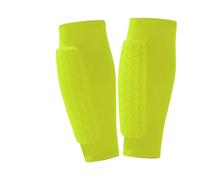Soccer Shin Guard Pads for Kids, Youth and Adults, Compression Sleeves with Honeycomb Padding, Lightweight Protective Football Gear for Soccer Baseball and Boxing (Green,XL-Under 220 lbs)