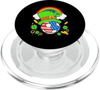 Soccer St Patricks Day USA Flag Rainbow Shamrock Clover PopSockets PopGrip para MagSafe