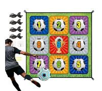 Soccer Target Game | Interactive Flannel Goal Mat Toy For Kids & Boys, Soccer Ball Fabric Goals | For Backyard, Home, Camping, Garden, Yard & Patio Play