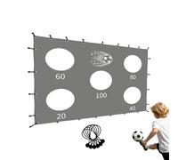 Soccer Target Net, Portable Foldable Frame, 72.05x110.24 Inches Weather Resistant Grip, Accuracy Training Cloth with Balance, Practice Aid with Style, Field Accessories for Adults Beginners & Players
