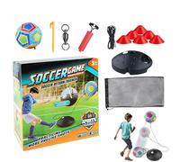 Soccer Trainer, Football Practice Equipment with Elastic Cord and Bag Rebound Sports Ball For Tackling Ability Kicking Skill Youth High School Team