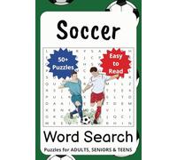 Soccer Word Search Book: Fun and Easy-to-Read Puzzles on Legends, Tournements and More | 6x9 Inches, 110 Pages, 50+ Puzzles |
