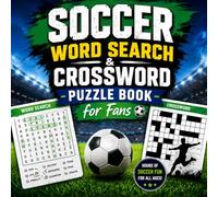 Soccer Word Search & Crossword Puzzle Book for Fans