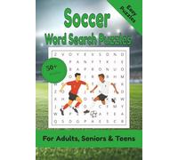 Soccer Word Search Puzzle: 50+ Puzzles Word Search Easy to Read about Soccer and More | 6x9 inches, 110 pages | Gift for Soccer, Football & Sports Lover
