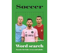 Soccer Word Search Puzzle Book: Word Searches with Easy to Read Print about Soccer Stars, like Haaland, Messi and Ronaldo. 6x9 inches, 110 pages, 50 + ... Gift for Vacations, Holidays and Free Time
