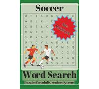 Soccer Word Search Puzzle Book: Word Searches with Easy-to-Read Print about Space, Space terminology, and More | 6X9 inches, 108 Pages | 50+ Puzzles … Gift for Vacations, Holidays and Free Times