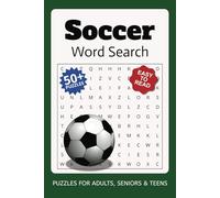 Soccer Word Search Puzzle Book: Words Searches with Easy to Read Print about Football, 5 a Side, premiership & More | 6x9 inches, 110 pages | 50+ ... Gift for Vacations, holidays and free times