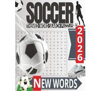 Soccer Word Search: Puzzle Books with Easy to Read Print about Soccer Players, Soccer Terminology, and More | 8x11, 110 pages | 50+ Puzzles…Gifts for Vacations, Holidays, Loved Ones, & Free Times