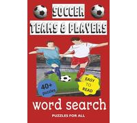 Soccer word search puzzle.: Word searches with easy to read prints about soccer…6x9 inches easy-to-read text.