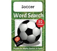 Soccer Word Search: Puzzles for Adults, Seniors and Teens with Fun Facts!