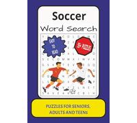 Soccer Word Search: Word Search with Easy to Read Print about Soccer, Puzzle Book, Soccer Activity, Brain Games, Players and More : 6x9 inches: ... (Sports and Activities Word Search Book)