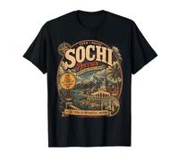 Sochi Rusia Viajes Vintage | Black Sea Resort Retro Camiseta