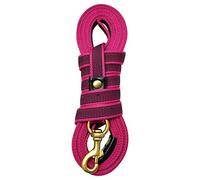 SOCHII Correa larga de nailon antideslizante para perros medianos y grandes, para entrenamiento de caminar, 2 m, 3 m, 5 m, color rojo rosa y 2 m
