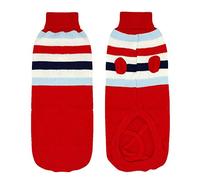 SOCHII Suéter de invierno cálido para mascotas, abrigo de punto para perros medianos y grandes, Pitbull Labrador, XL-3XL, rojo, XL