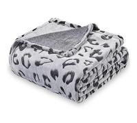 SOCHOW Uragiri Manta de Franela, Manta Afelpada Acogedora Ultrasuave Ligera para Cama, Leopardo Negro 150 x 200 cm