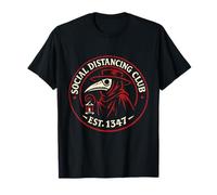 Social Distancing Club EST 1347 - Camiseta Divertida de médico de la Peste Camiseta