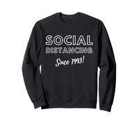 Social Distancing Since 1993 - Introvert 90's Birthday 1993 Sudadera