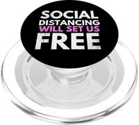 Social Distancing Will Set Us Free PopSockets PopGrip para MagSafe